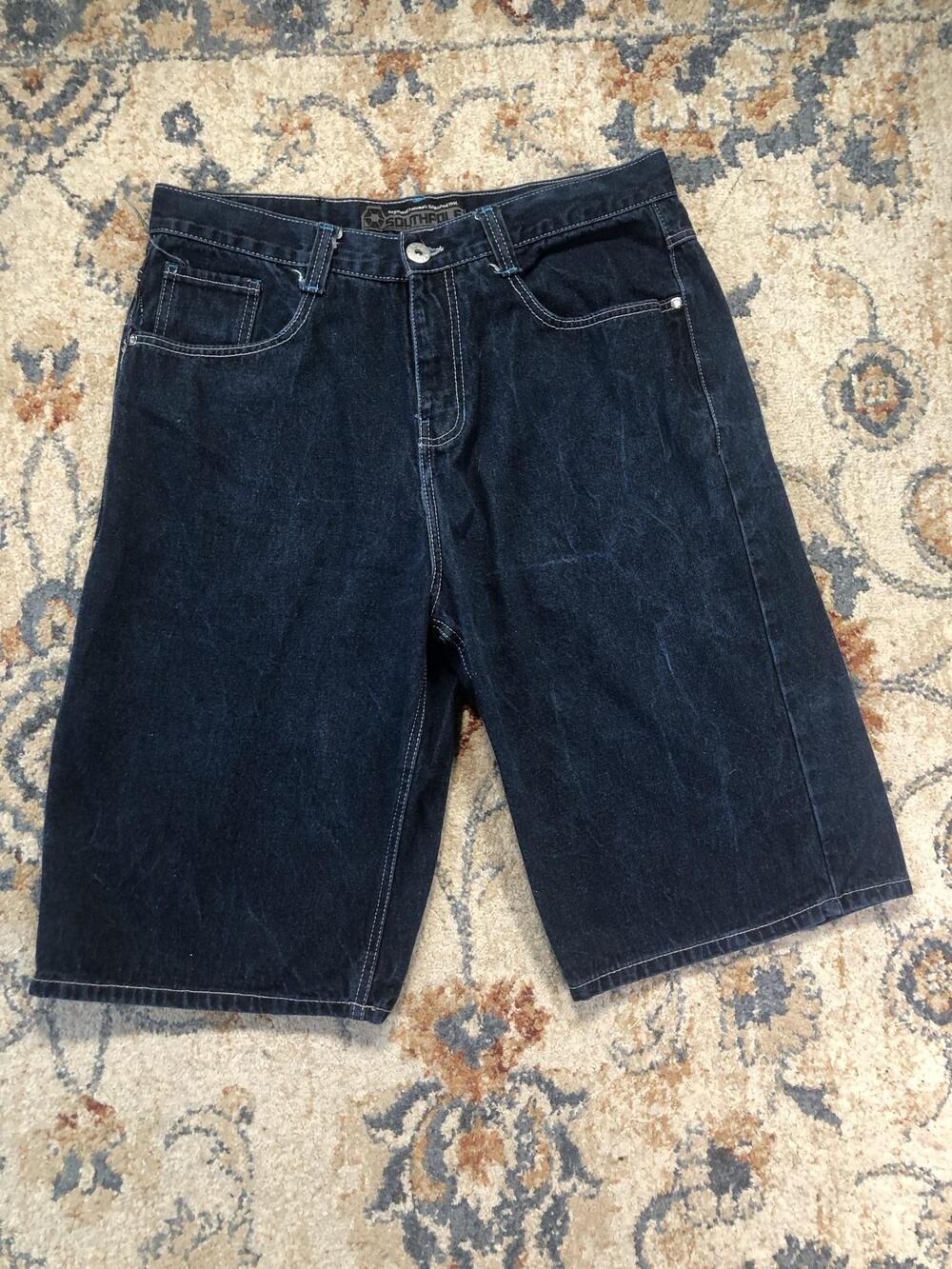 Southpole Denim Shorts Mens 38 Blue Relaxed Fit Bermuda 11 Inseam Baggy Y2k